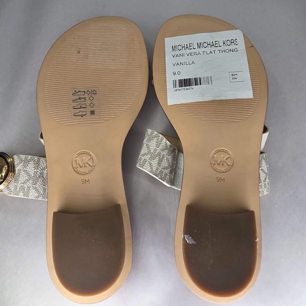 NWT Michael Kors MMK Vera Toe-Ring Slip-On Flat Sandals - Picture 5 of 7